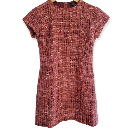 Brooks Brothers Dresses & Skirts - Brooks Brothers Woven Tweed Dress with Cap Sleeve Size 2
